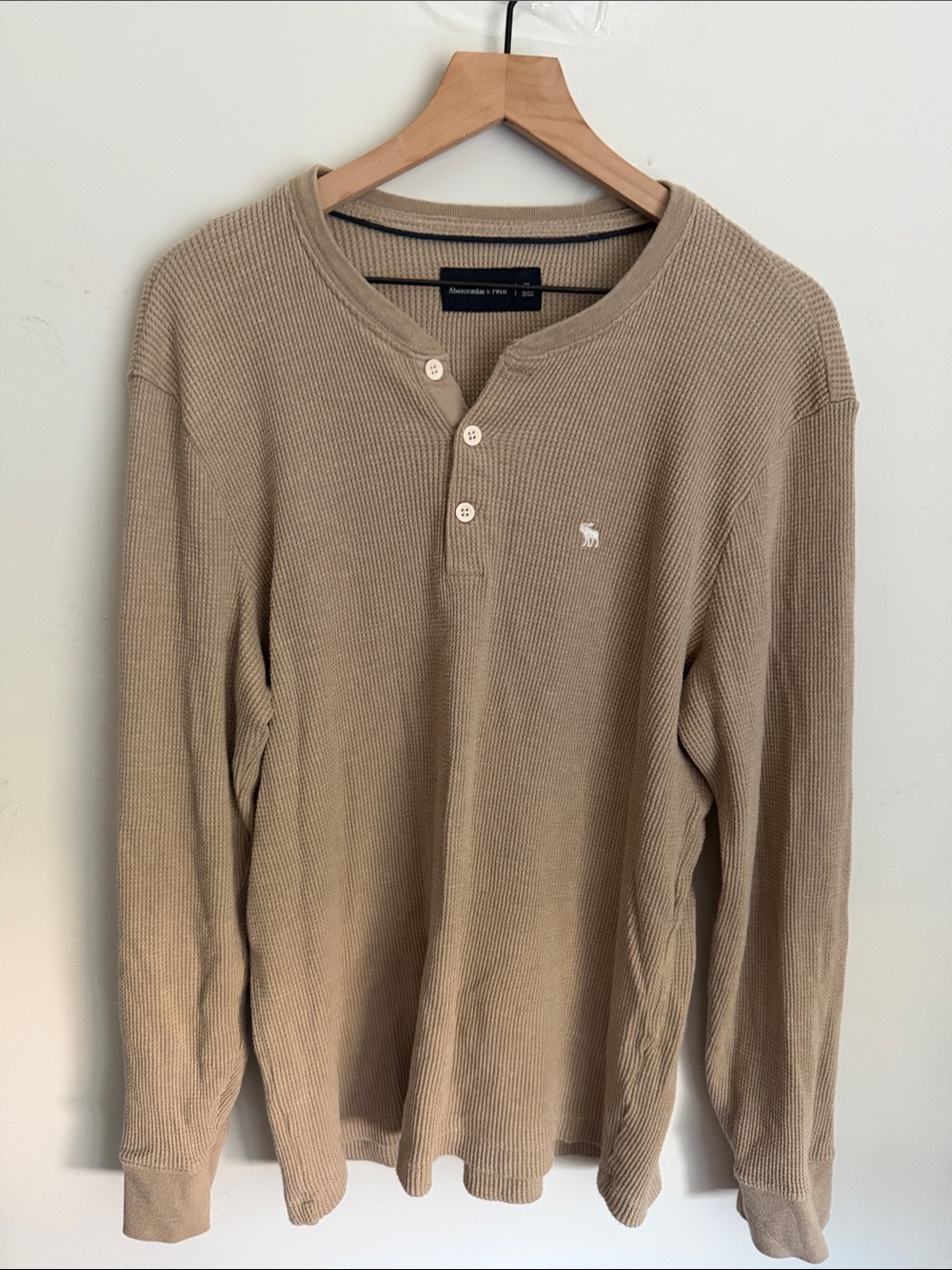 Abercrombie & Fitch Thermal Henley Shirt XL